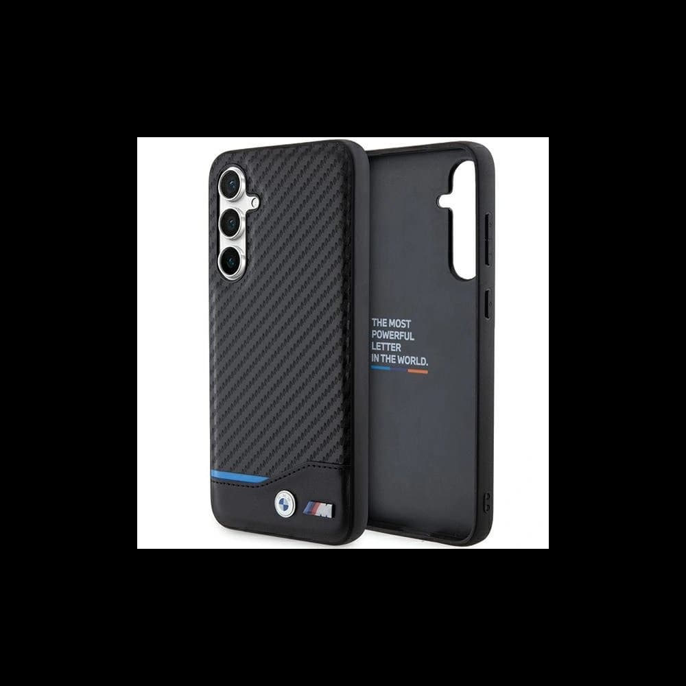 BMW BMHCS23FE22NBCK Samsung Galaxy S23 FE Leather Carbon black - 1