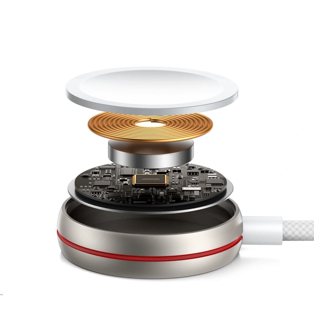 Kabel 2w1 Joyroom S-IW011 USB-C / Lightning, induktive Ladestation für Apple Watch 1.5m weiß - 7