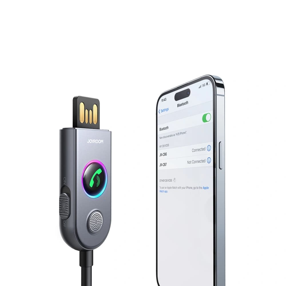 Joyroom JR-CB6 in-car wireless receiver grey - 4