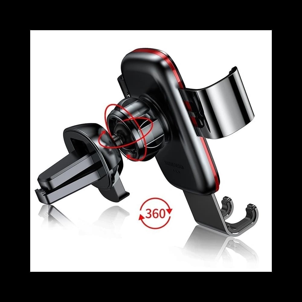 Baseus Schwerkrafthalterung für den Kühlergrill des Autos (schwarz) - 2