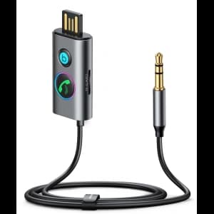 Samochodowy bezprzewodowy odbiornik Joyroom JR-CB7 szary