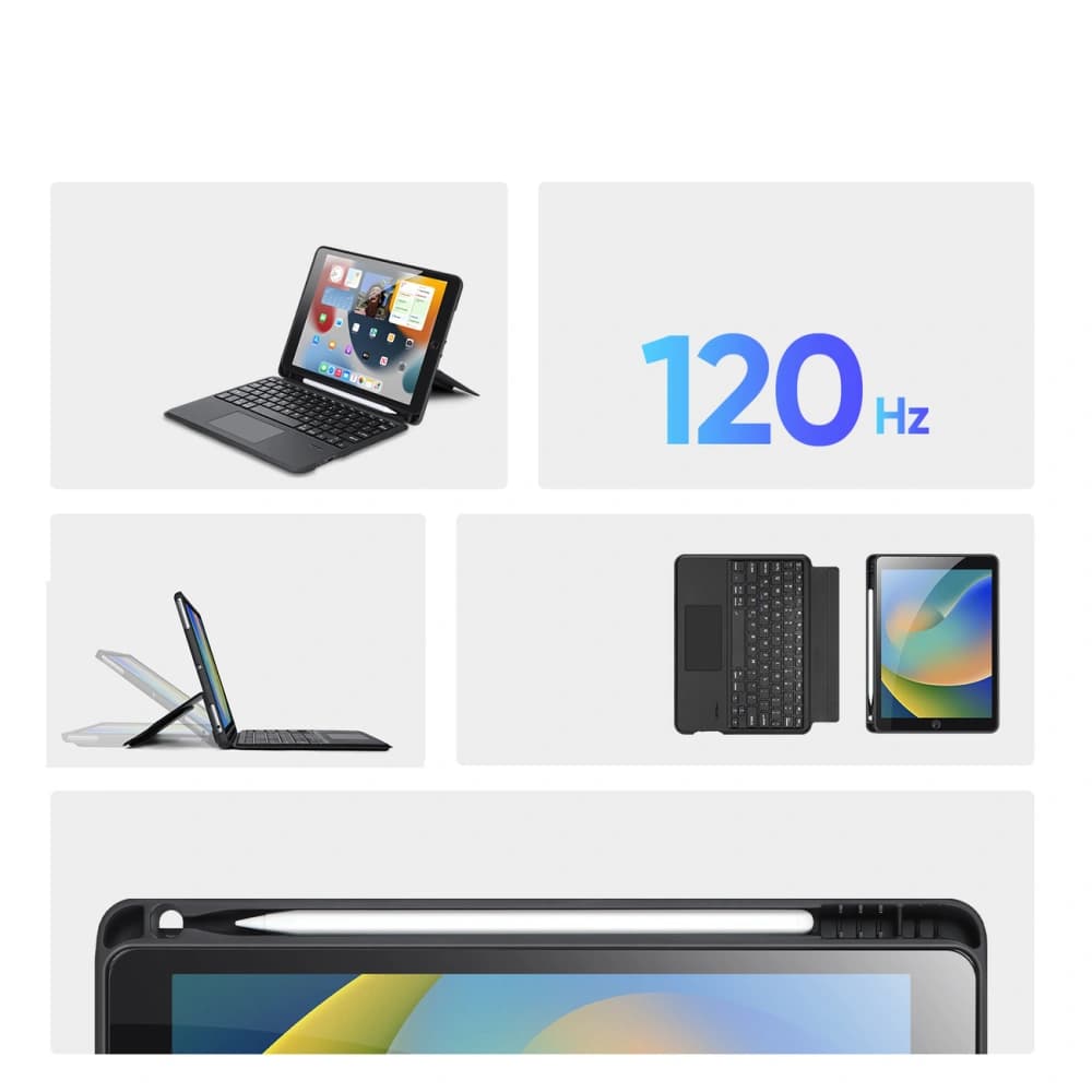 Etui z klawiaturą Dux Ducis DK Apple iPad 10.2 (7., 8. i 9 generacji)/iPad Air 10.5 (3. generacji) /iPad Pro 10.5 (2. generacji) czarne - 9