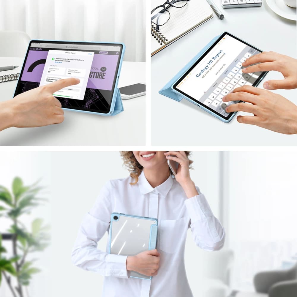 Case Dux Ducis Toby Samsung Galaxy Tab A9+ Plus blau - 4