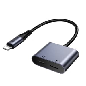 Adapter DAC 2w1 Joyroom SY-L02 Lightning / 2xLightning schwarz