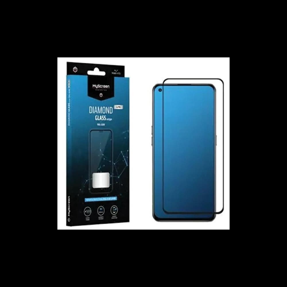 Gehärtetes Glas MyScreen Diamond Glass Edge Lite Full Glue für Realme GT 5G / GT Neo / GT ME schwarz/black - 1