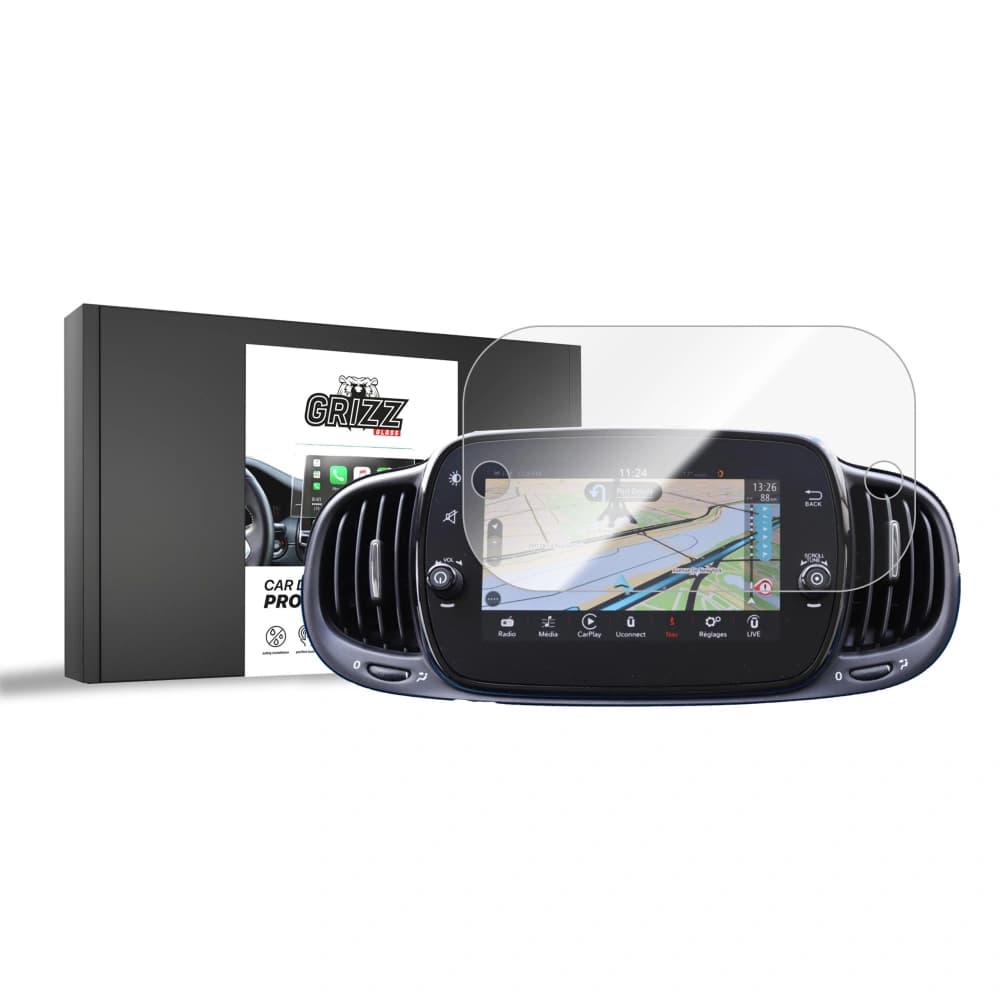 Ceramic GrizzGlass CarDisplay Protection Fiat 500 7" 2018-2025 - 1