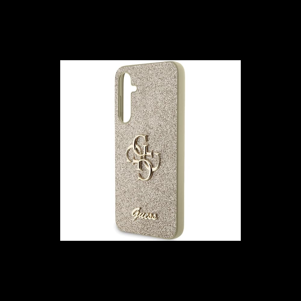Case Guess GUHCS23FEHG4SGD Samsung Galaxy S23 FE Hardcase Glitter Script Big 4G gold - 5
