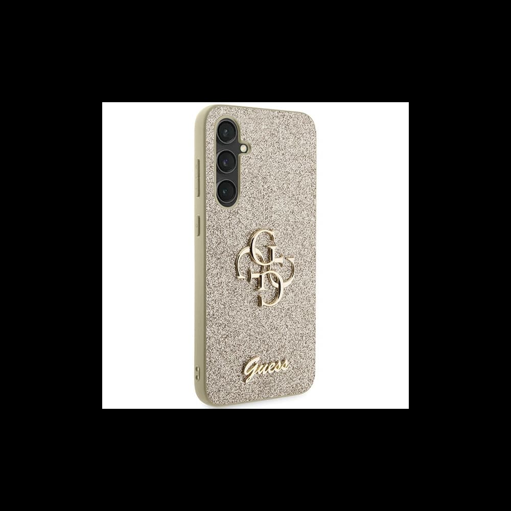 Case Guess GUHCS23FEHG4SGD Samsung Galaxy S23 FE Hardcase Glitter Script Big 4G gold - 3