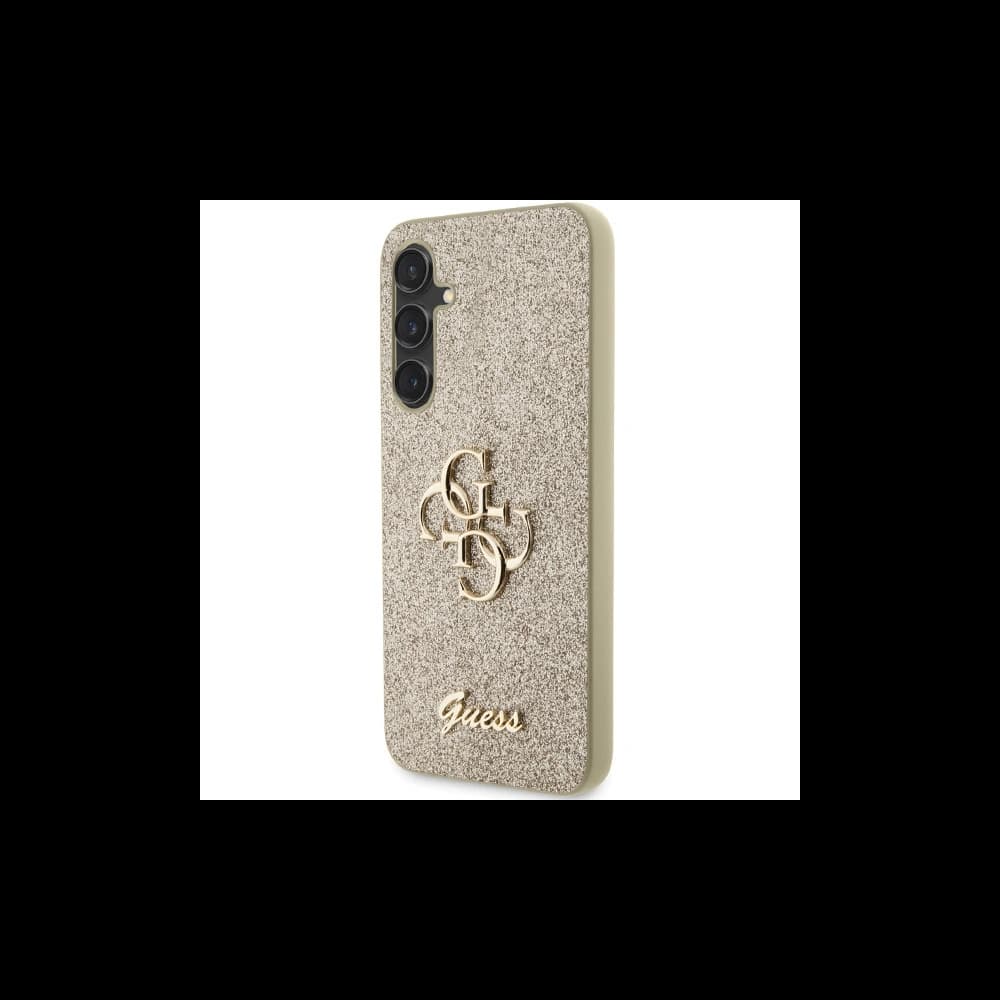 Case Guess GUHCS23FEHG4SGD Samsung Galaxy S23 FE Hardcase Glitter Script Big 4G gold - 2
