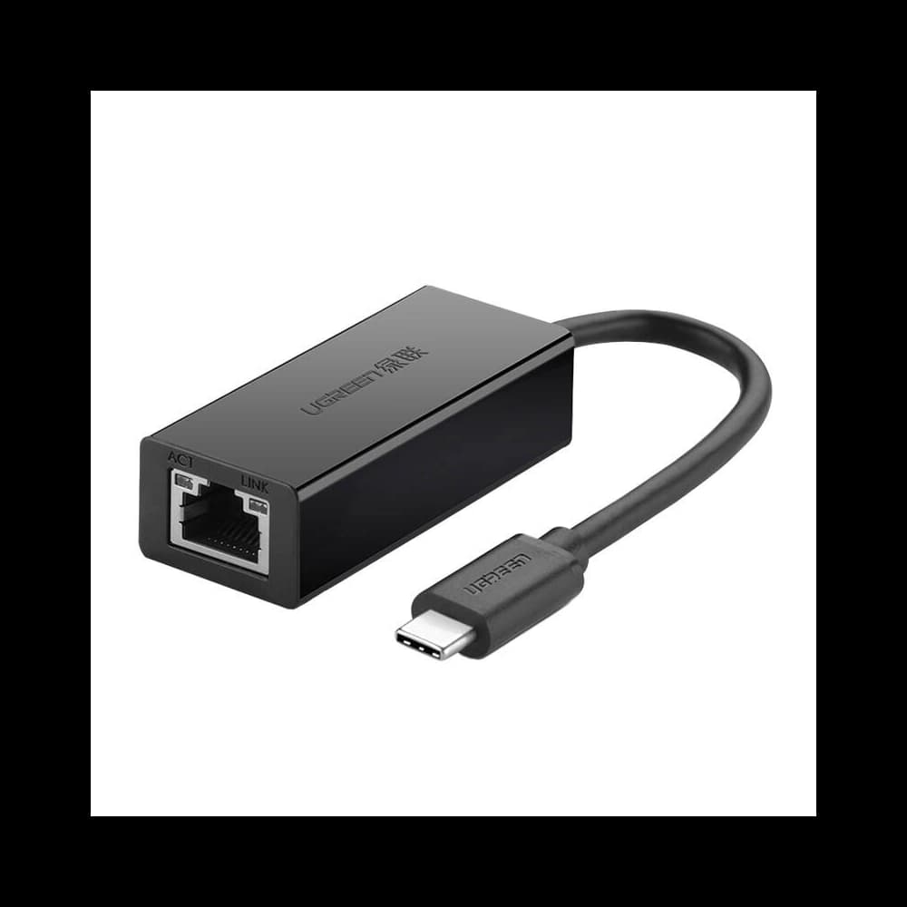 UGREEN 30287 USB-C / RJ45 Ethernet 10/100 Mbps external adapter black - 1