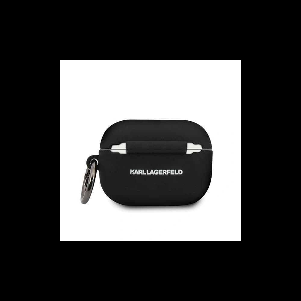 Karl Lagerfeld KLACAPSILGLBK AirPods Pro cover black Silicone Ikonik - 3