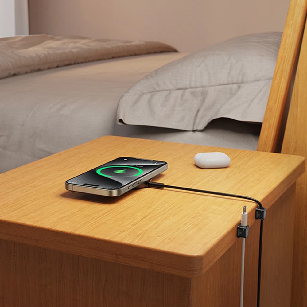 Joyroom JR-ZS368 cable organizer magnetic black [3 PACK] - 12