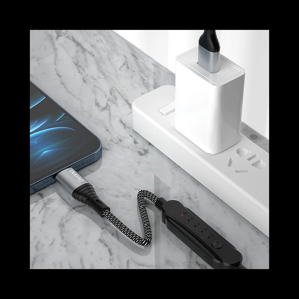 Dudao L7xsM USB-A / microUSB 5A timer cable 1m black - 2