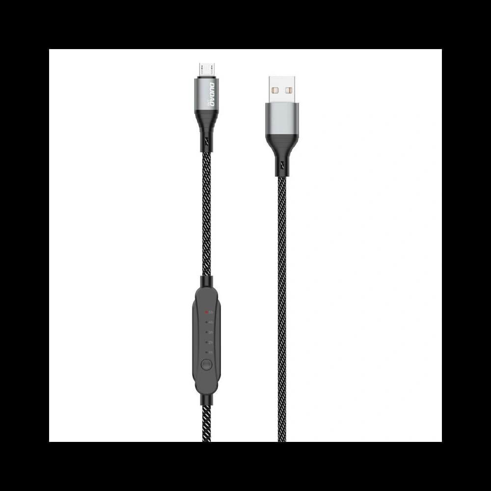 Dudao L7xsM USB-A / microUSB 5A timer cable 1m black - 3