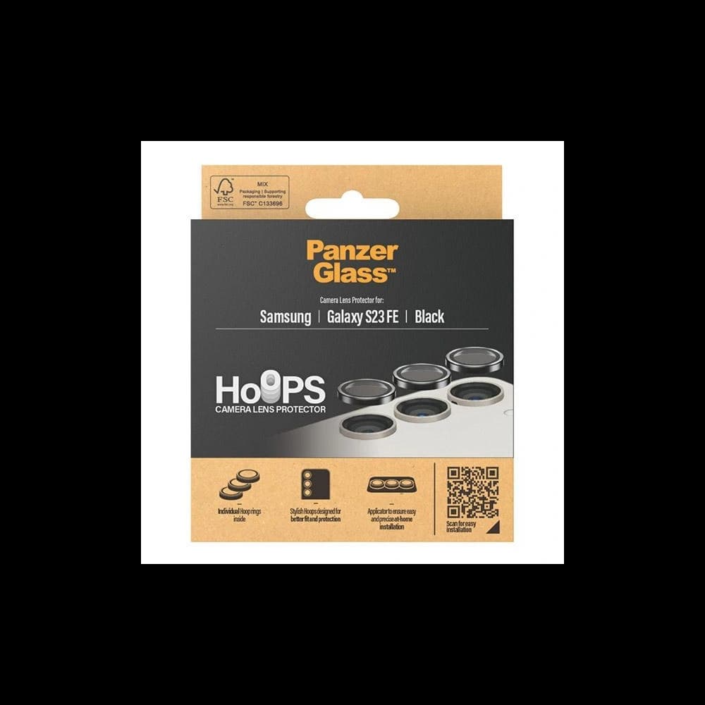 Glas für die Kameralinse PanzerGlass Hoops Camera Samsung Galaxy S23 FE schwarz - 4