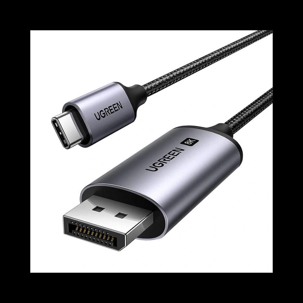 UGREEN CM556 cable USB-C / DisplayPort 8K 1m black - 1