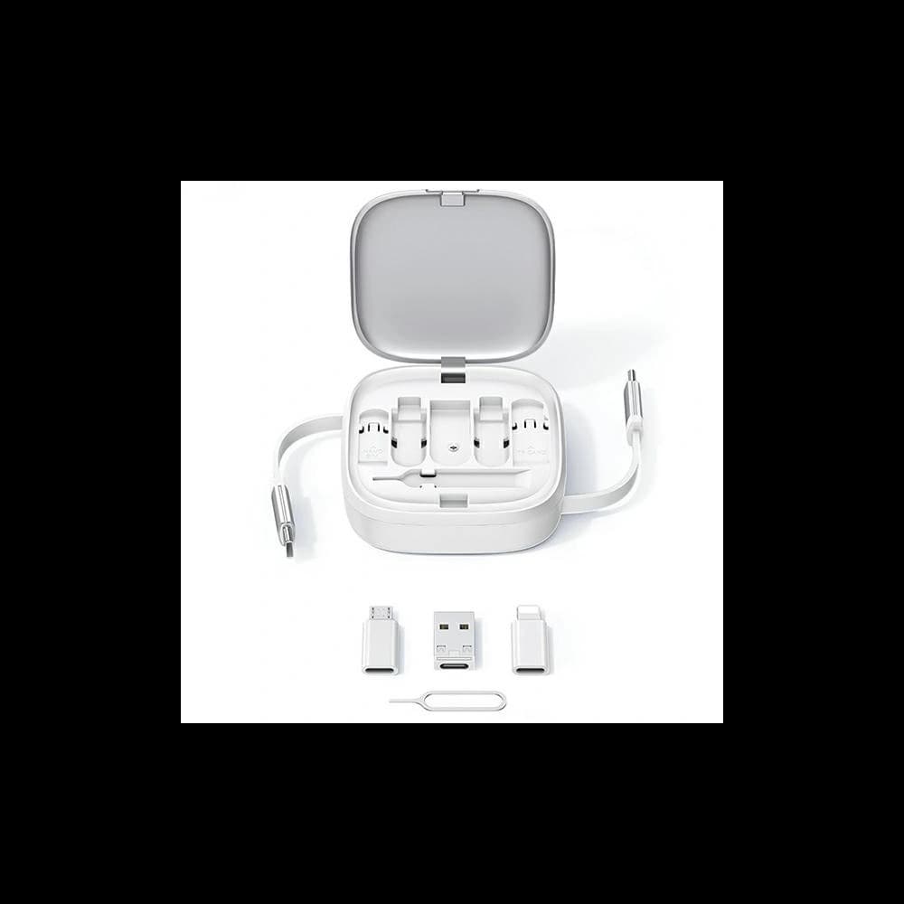 USAMS US-SJ650 3in1 cable MicroUSB / USB-C / Lightning 60W silver - 6