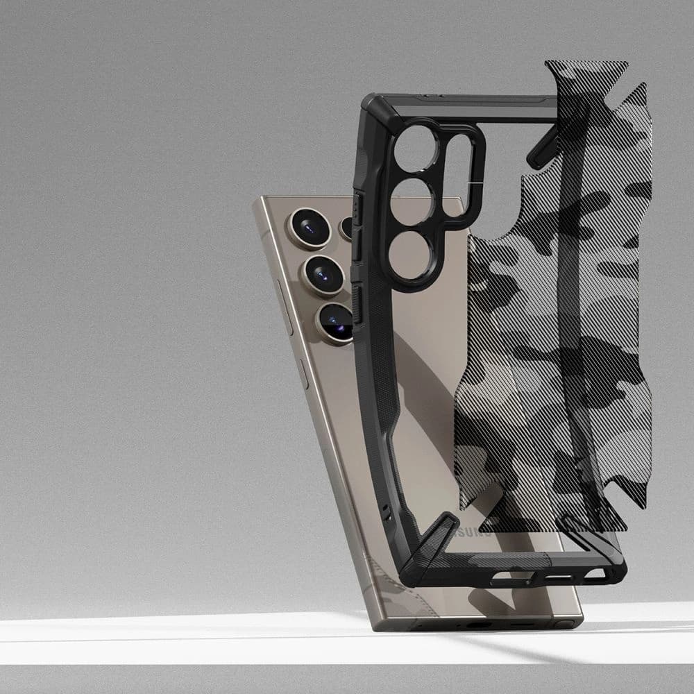 Ringke Fusion-X Samsung Galaxy S24 Ultra Camo Black - 5