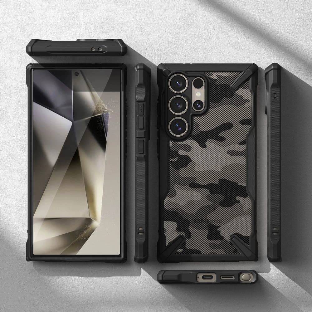 Ringke Fusion-X Samsung Galaxy S24 Ultra Camo Black - 6