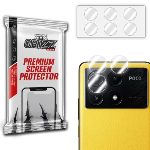 Glas für die Kamera GrizzGlass HybridGlass Kamera für Xiaomi Poco X6 Pro
