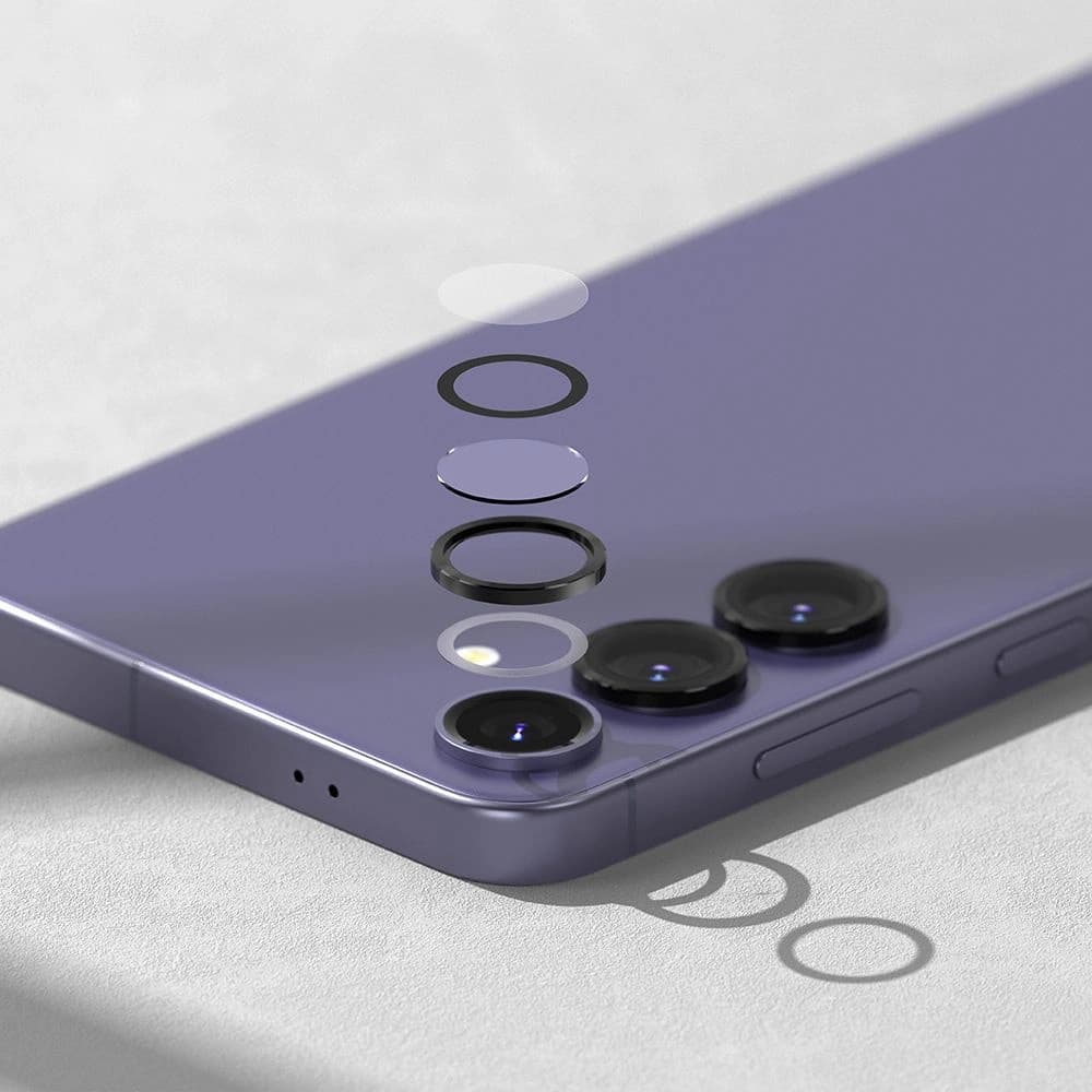 Überzug Ringke Kamera Rahmen Schutz Samsung Galaxy S24+ Plus Schwarz - 5