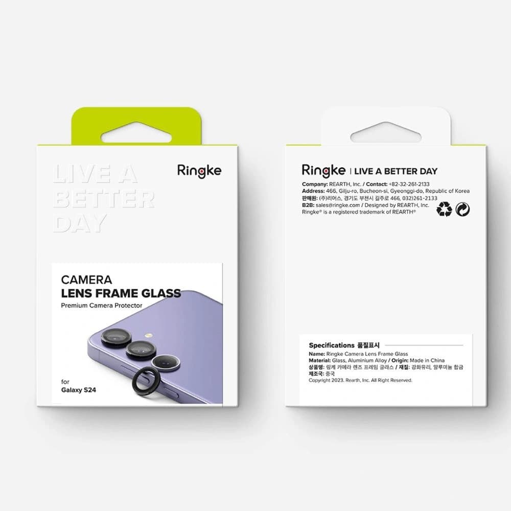 Überzug Ringke Kamera-Rahmen-Schutz Samsung Galaxy S24 Schwarz - 9