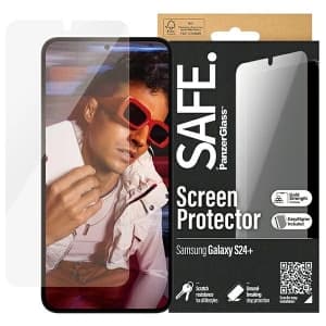 Sicherheitsglas SAFE von PanzerGlass Samsung Galaxy S24+ Plus Bildschirmschutz Ultra-Breitpassform