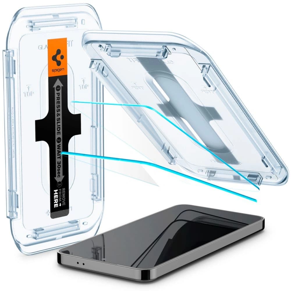 Gehärtetes Glas Spigen GLAS.tR ez Fit Samsung Galaxy S24 Clear [2 PACK] - 2