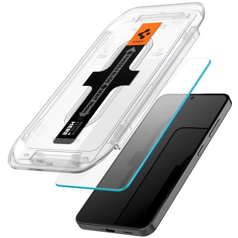 Gehärtetes Glas Spigen GLAS.tR ez Fit Samsung Galaxy S24 Clear [2 PACK] - 3