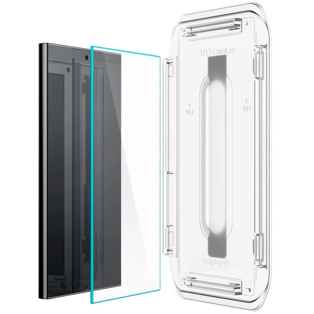 Gehärtetes Glas Spigen GLAS.tR ez Fit Samsung Galaxy S24 Ultra Clear [2 PACK] - 4
