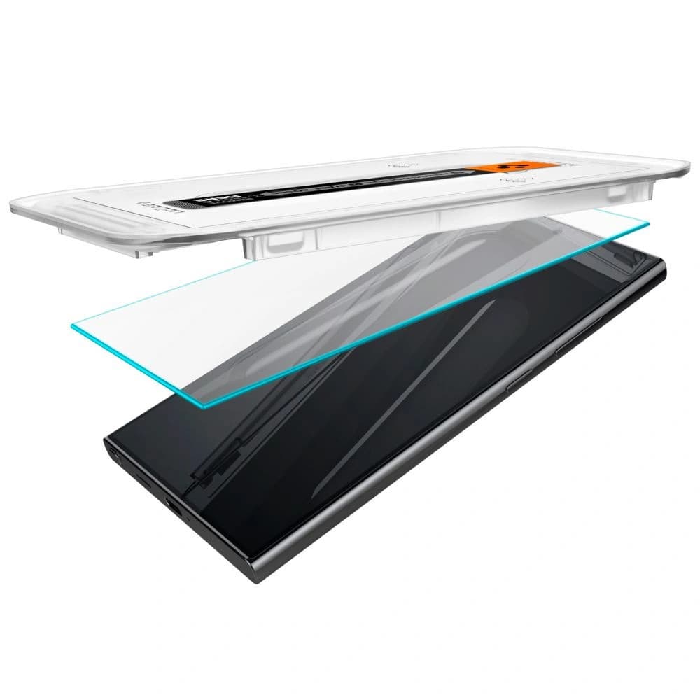 Gehärtetes Glas Spigen GLAS.tR ez Fit Samsung Galaxy S24 Ultra Clear [2 PACK] - 6
