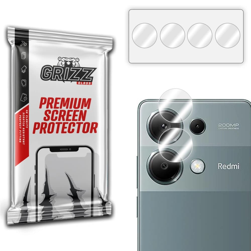 Glas für die Kamera GrizzGlass HybridGlass Kamera für Xiaomi Redmi Note 13 Pro 4G - 1