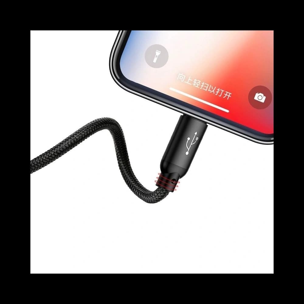 Baseus USB-Kabel 3in1 USB-C / Lightning / Micro 3A 1,2m (schwarz) - 7