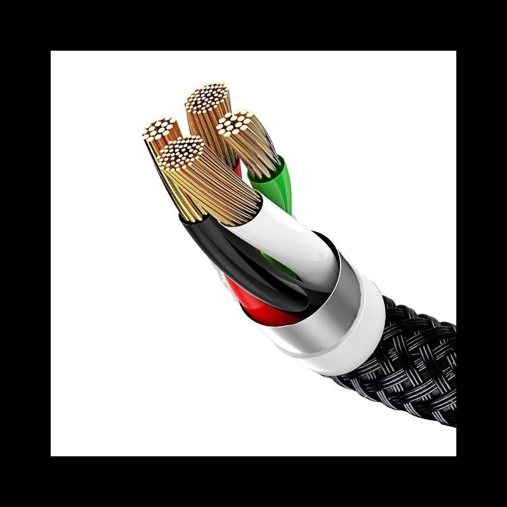 Baseus USB-Kabel 3in1 USB-C / Lightning / Micro 3A 1,2m (schwarz) - 9