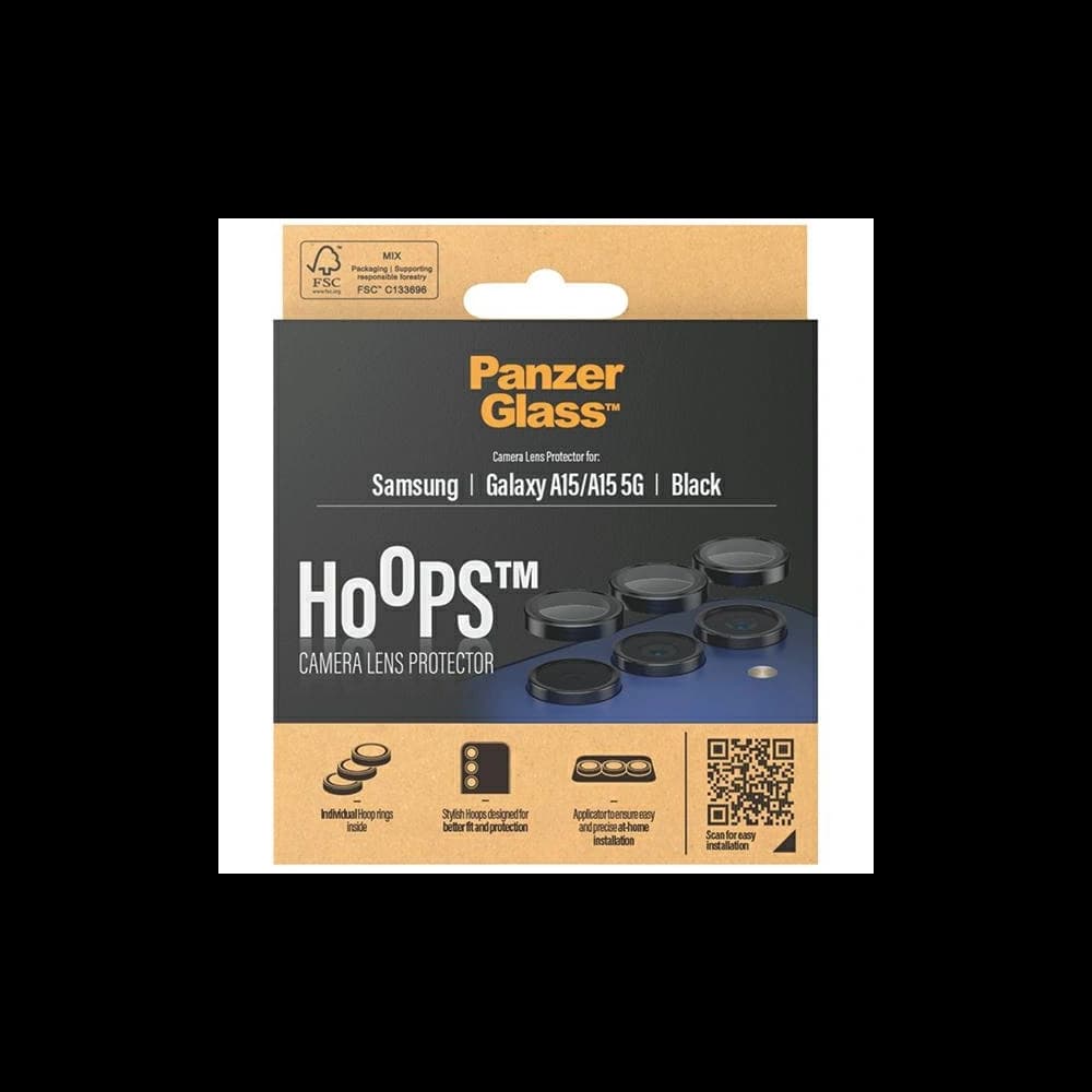Objektivglas für die PanzerGlass Hoops Kamera Samsung Galaxy A15 4G / A15 5G schwarz/black - 4