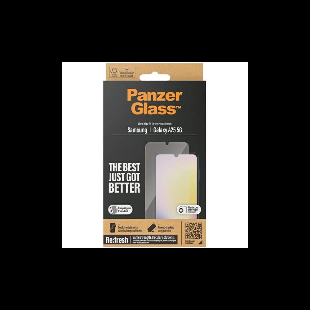 Gehärtetes Glas PanzerGlass Ultra-Wide Fit Samsung Galaxy A25 5G 5G Bildschirm Schutz - 4