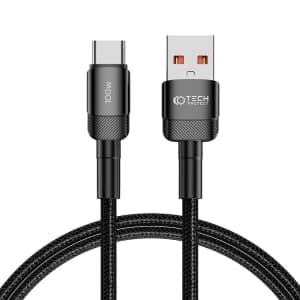 Kabel Tech-Protect Ultraboost Evo USB-A / USB-C 100W 5A 100cm Schwarz