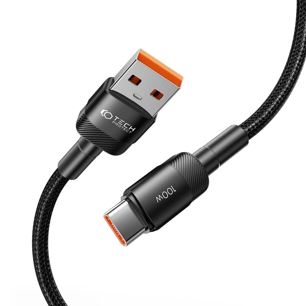 Kabel Tech-Protect Ultraboost Evo USB-A / USB-C 100W 5A 100cm Schwarz - 2