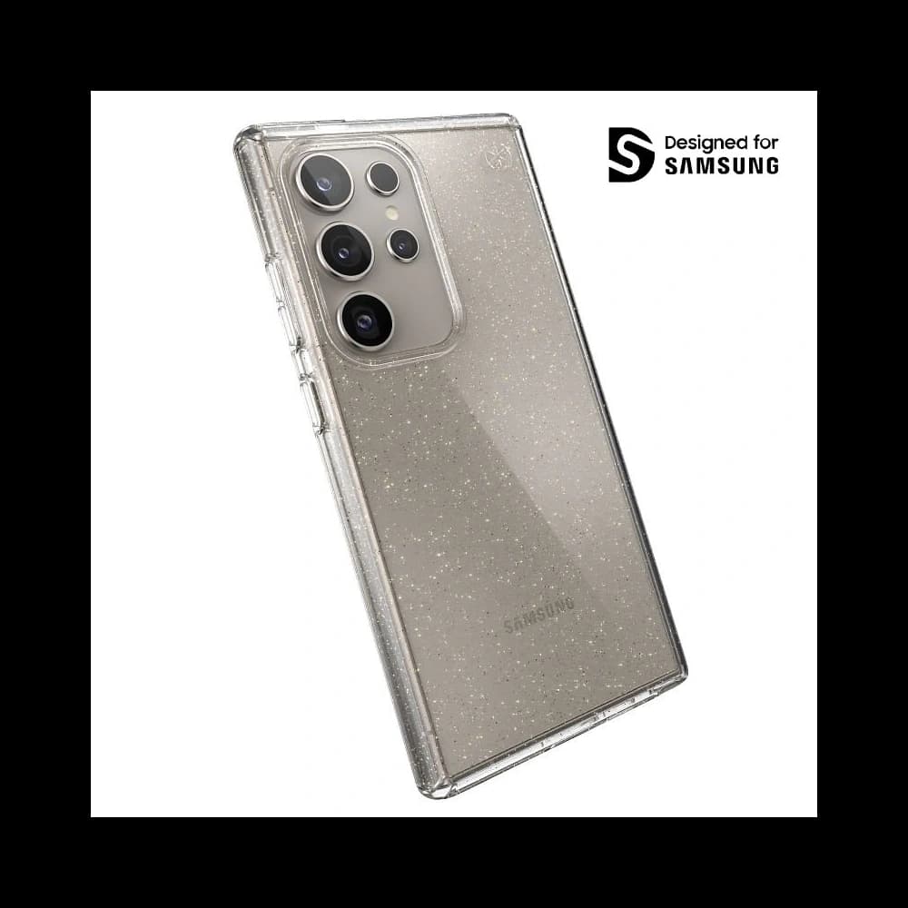 Case Speck Presidio Lux Glitter Samsung Galaxy S24 Ultra klar/gold Glitzer - 1