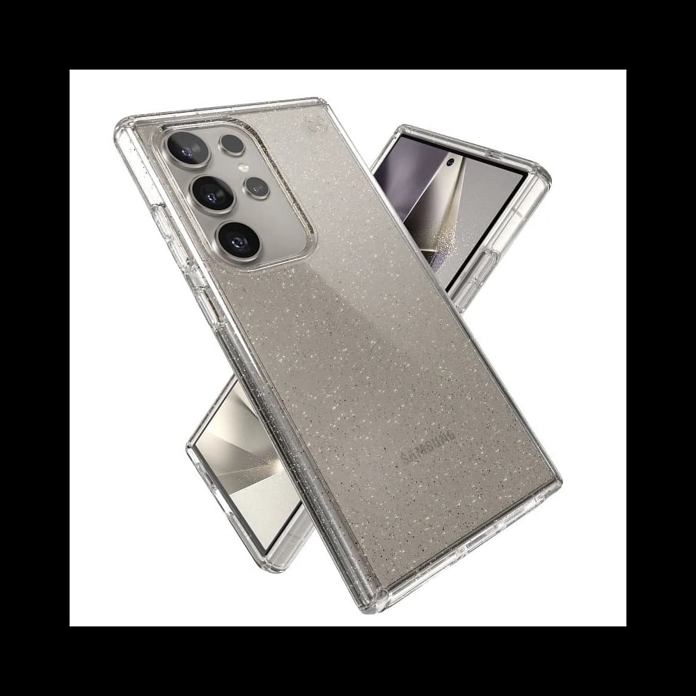 Case Speck Presidio Lux Glitter Samsung Galaxy S24 Ultra klar/gold Glitzer - 12