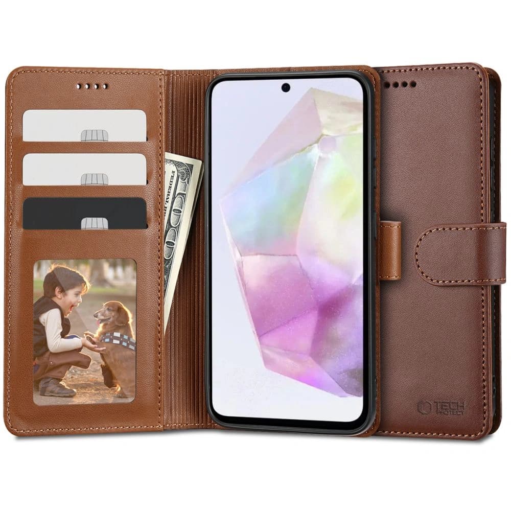 Tech-Protect Wallet Samsung Galaxy A35 5G Brown - 1