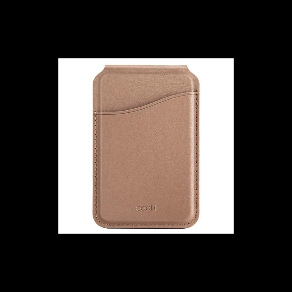 Magnetische Geldbörse UNIQ Coehl Esme MagSafe mit Spiegel und Stütze beige/dusty nude - 1