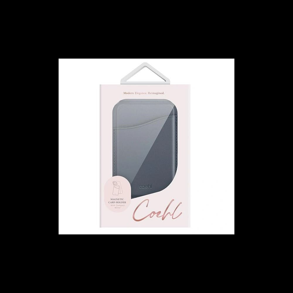 UNIQ Coehl Esme MagSafe magnetic wallet with mirror and stand sapphire blue - 2