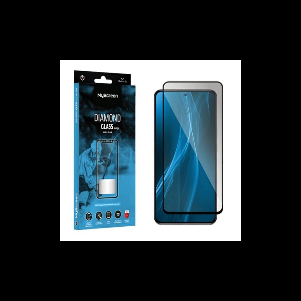 Gehärtetes Glas MyScreen Diamond Glass Edge Full Glue für Motorola Moto G04 / G24 Power schwarz/black - 1