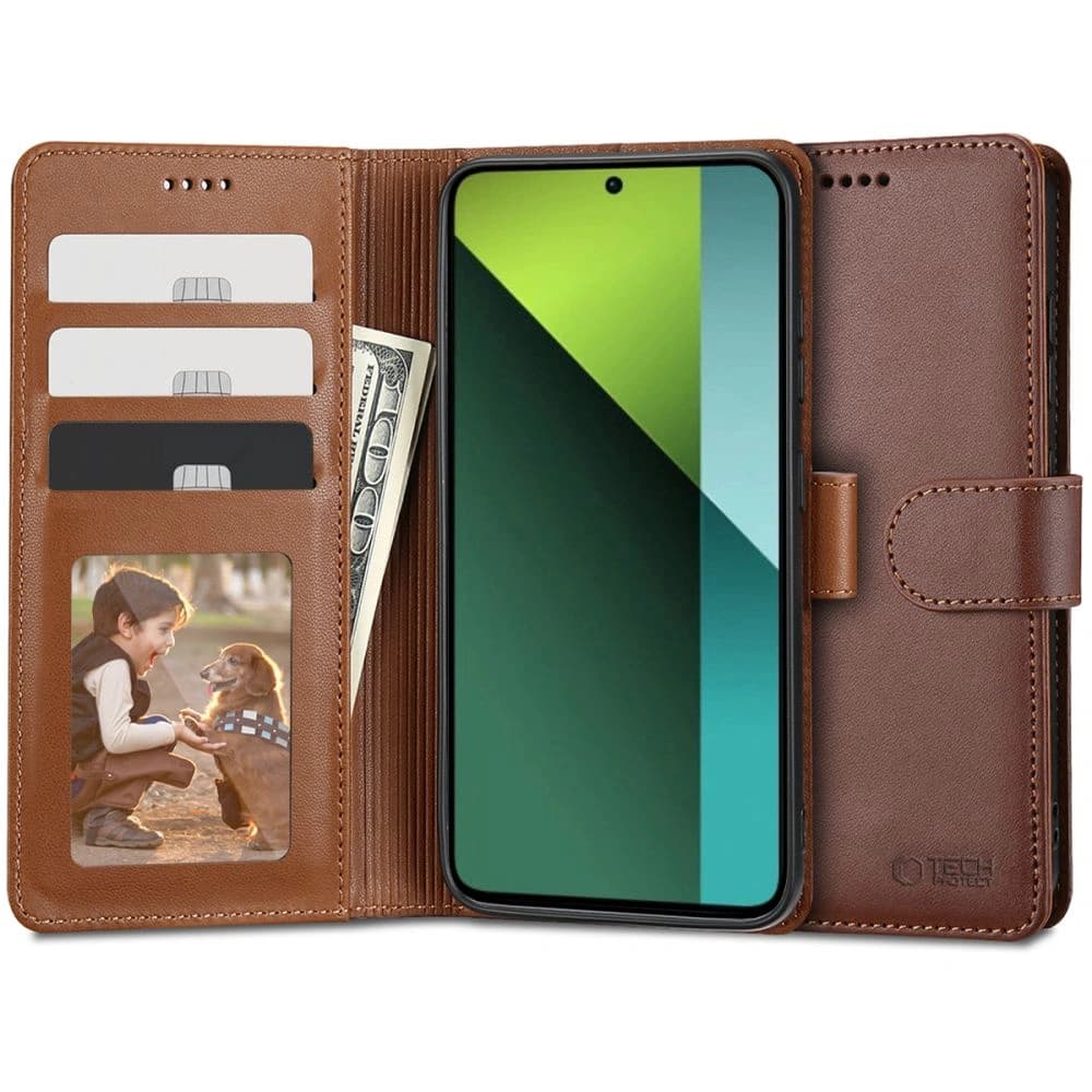 Tech-Protect Wallet Xiaomi Redmi Note 13 Pro 5G / Poco X6 5G Brown - 1