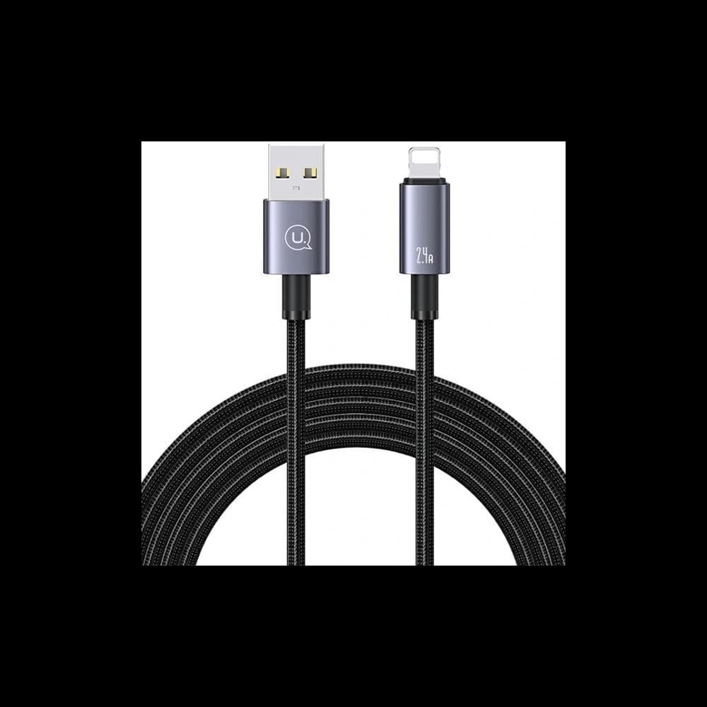 USAMS US-SJ667 USB-A / Lightning cable 2,4A 1,2m Fast Charging tarnish - 1