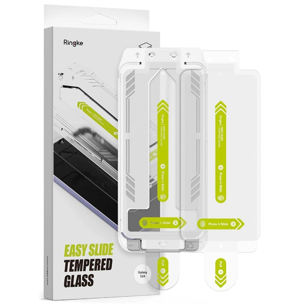 Ringke Easy Slide Samsung Galaxy S24 Clear [2 PACK] - 7