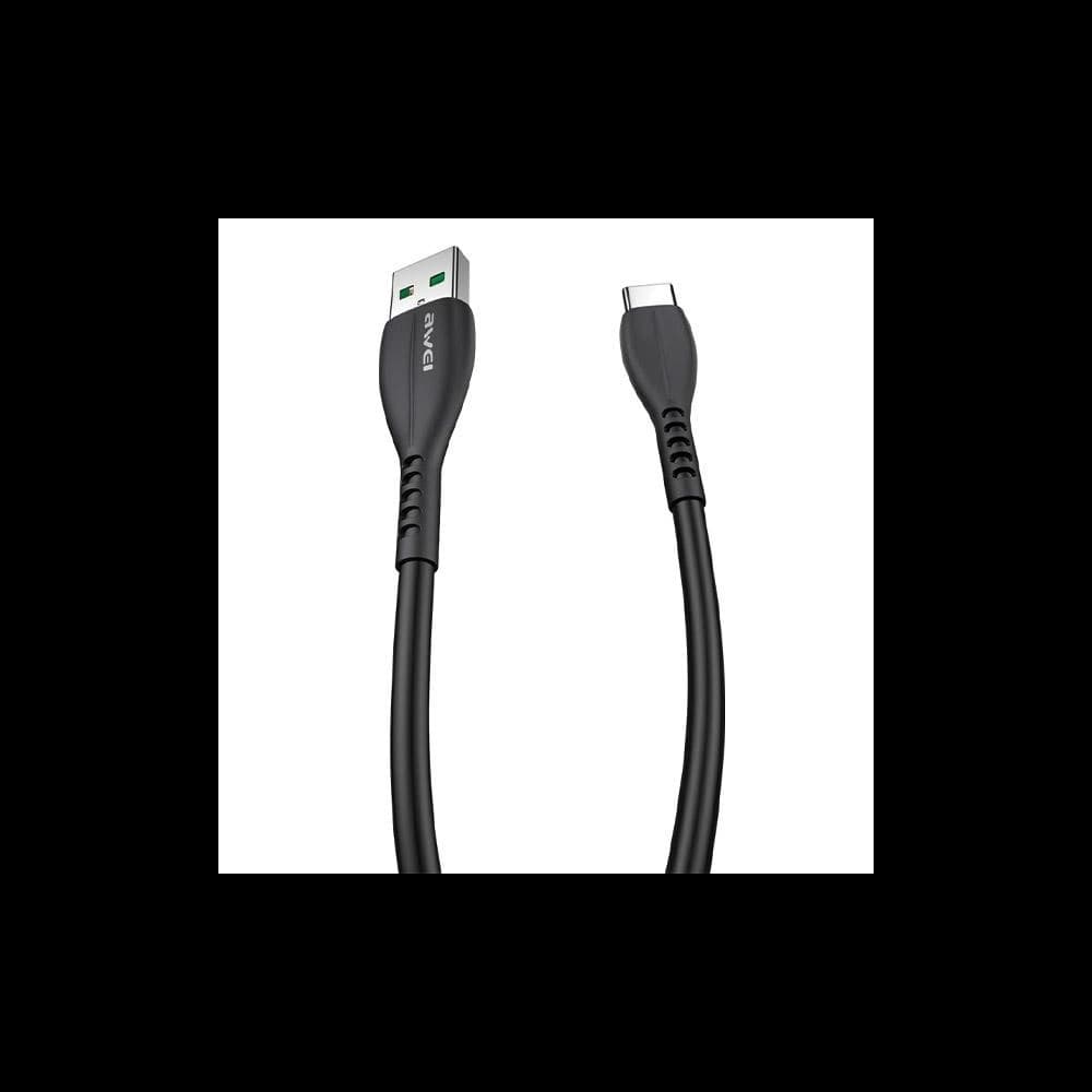 Kabel AWEI CL-115T USB-A / USB-C 2.4A schwarz - 2