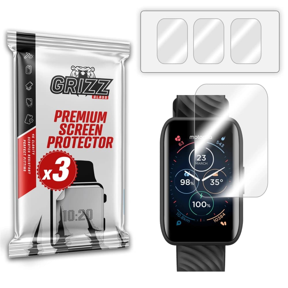 GrizzGlass Hydrofilm Motorola Moto Watch 40 - 1