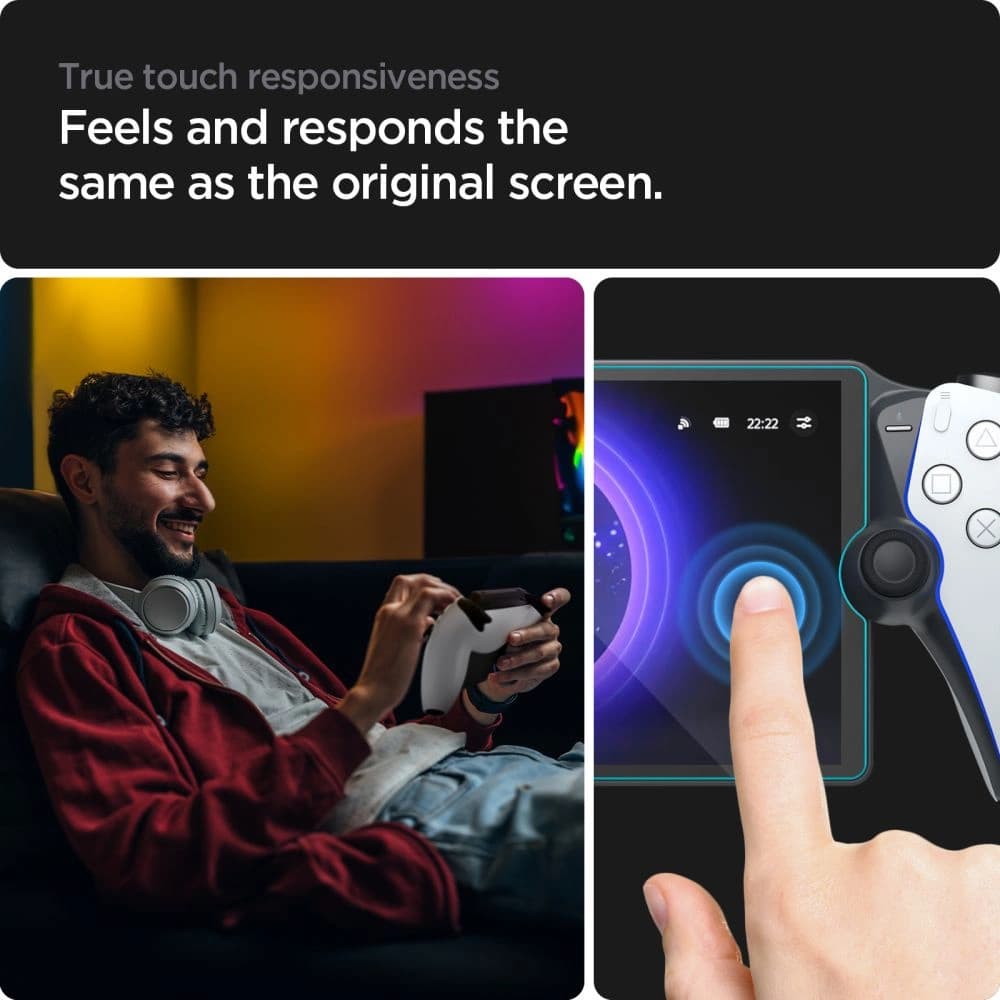 Gehärtetes Glas Spigen GLAS.tR ez Fit Sony Playstation Portal Clear - 11